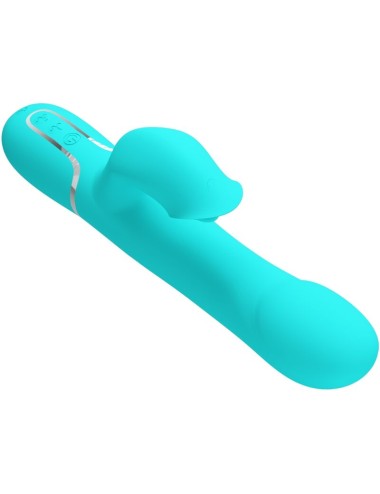 PRETTY LOVE - VIBRADOR COELHO PÉROLAS AQUA VERDE