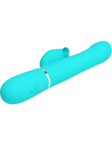 PRETTY LOVE - VIBRADOR COELHO PÉROLAS AQUA VERDE