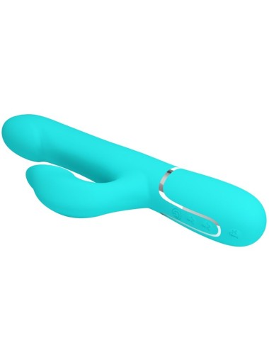 PRETTY LOVE - VIBRADOR COELHO PÉROLAS AQUA VERDE
