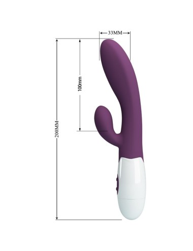 PRETTY LOVE - ALVIS VIBRADOR COELHO E PONTO G ROXO