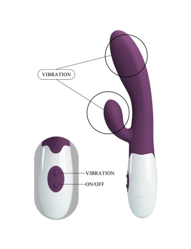 PRETTY LOVE - ALVIS VIBRADOR COELHO E PONTO G ROXO
