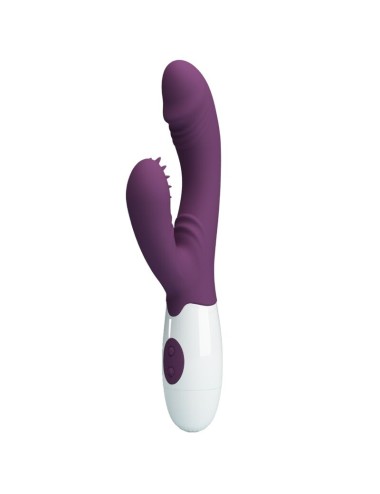 PRETTY LOVE - ANDRE VIBRADOR COELHO E ESTIMULADOR DE PONTO G ROXO