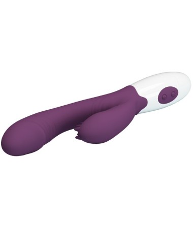 PRETTY LOVE - ANDRE VIBRADOR COELHO E ESTIMULADOR DE PONTO G ROXO