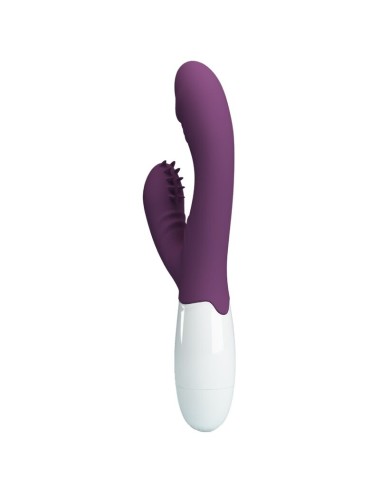 PRETTY LOVE - BUTTERFLY KISS VIBRADOR DE COELHO E ESTIMULADOR DE PONTO G ROXO