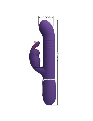 PRETTY LOVE - COALE VIBRADOR  COELHO 4 EM 1 ROXO