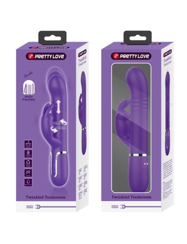 PRETTY LOVE - COALE VIBRADOR  COELHO 4 EM 1 ROXO