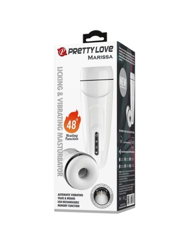 PRETTY LOVE - MARISSA MASTURBADOR MASCULINO VIBRAO. CALOR. VOZ E SUCO