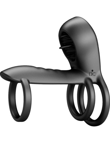 PRETTY LOVE - BAINHA DE PÊNIS JAMMY 12 VIBRAÕES COM LÍNGUA DE SILICONE RECARREGVEL