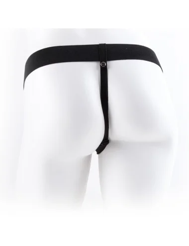 FETISH FANTASY SERIES - ARNÊS AJUSTVEL COM CONTROLE REMOTO PÊNIS REALISTA COM TESTÍCULOS 23 CM