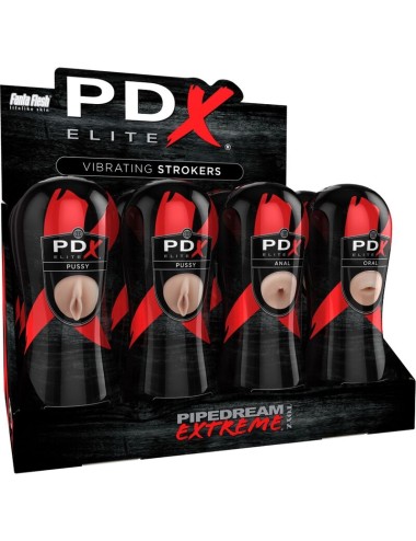 PDX ELITE - CONJUNTO STROKER 12 UNIDADES: 6X VAGINA