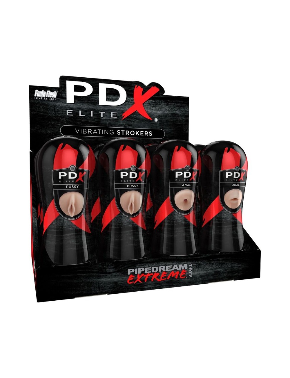 PDX ELITE - CONJUNTO STROKER 12 UNIDADES: 6X VAGINA PDX ELITE - CONJUNTO STROKER 12 UNIDADES: 6X VAGINA