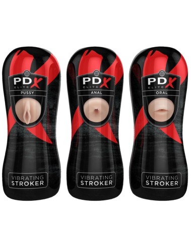 PDX ELITE - CONJUNTO STROKER 12 UNIDADES: 6X VAGINA