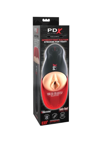 PDX ELITE - STROKER FUCK-O-MATIC VAGINA DUPLA VIBRAO PÊNIS E TESTÍCULOS