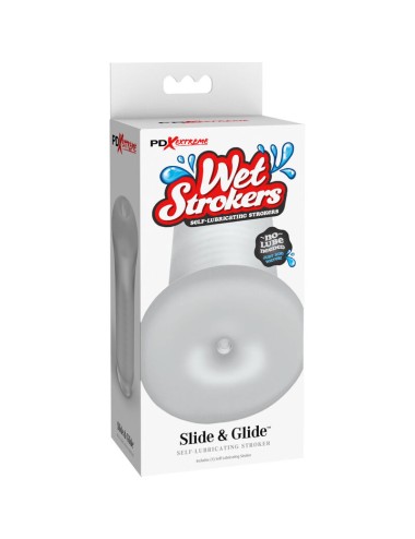 FETISH FANTASY EXTREME - TRANSPARENTE SLIDE & GLIDE SILICONE MASTURBADOR MASCULINO