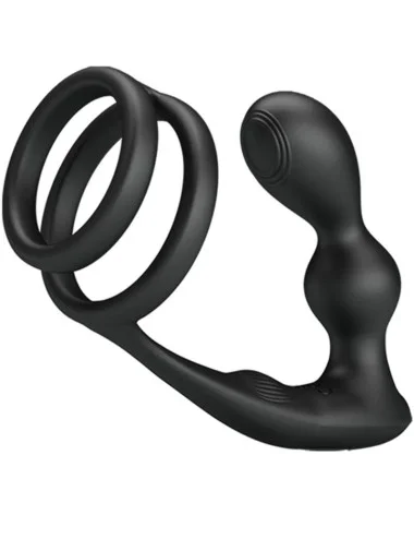 PRETTY LOVE - ANEL PARA PÊNIS MARSHALL COM PLUG ANAL VIBRATÓRIO COM CONTROLE REMOTO