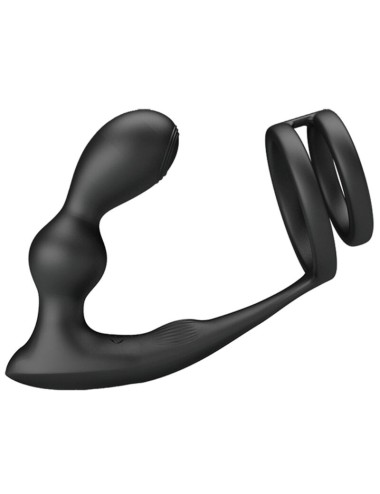 PRETTY LOVE - ANEL PARA PÊNIS MARSHALL COM PLUG ANAL VIBRATÓRIO COM CONTROLE REMOTO