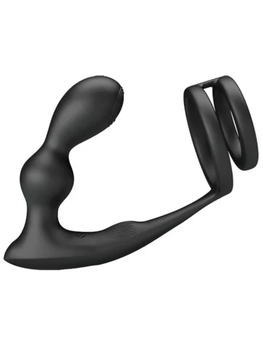 PRETTY LOVE - ANEL PARA PÊNIS MARSHALL COM PLUG ANAL VIBRATÓRIO COM CONTROLE REMOTO