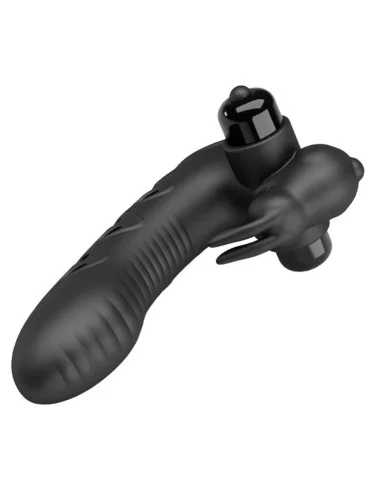 PRETTY LOVE - CAPA DE DEDO VIBRADOR DE COELHO PRETO VANCE