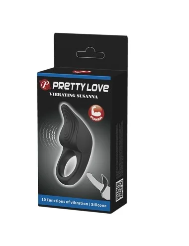 PRETTY LOVE - ANEL PARA PÉNIS VIBRANTE SUSANNA PRETO