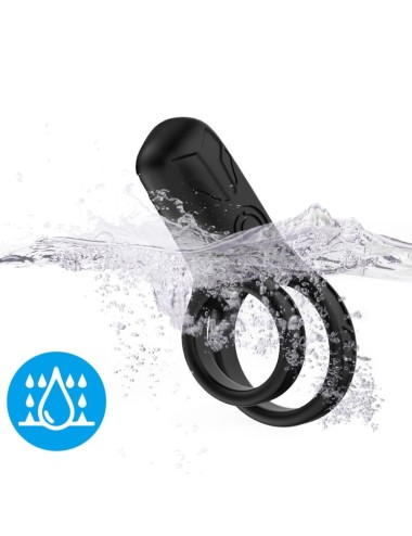 ARMONY - VIBRADOR DE ANEL DUPLO PRETO