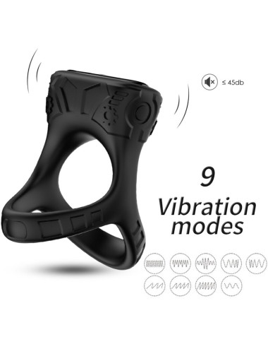 ARMONY - VIBRADOR DE ANEL E MULTPOSIÇÃO PRETO