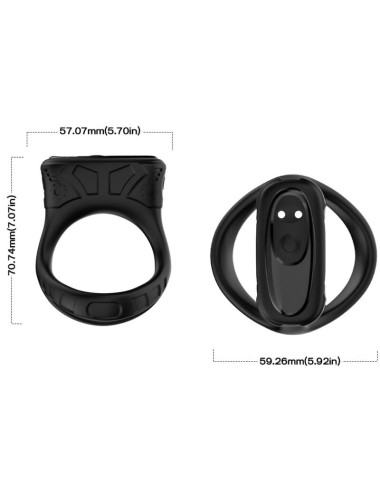 ARMONY - VIBRADOR DE ANEL E MULTPOSIÇÃO PRETO