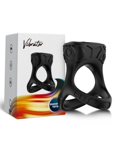 ARMONY - VIBRADOR DE ANEL E MULTPOSIÇÃO PRETO