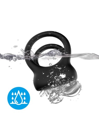 ARMONY - VIBRADOR DE ANEL DUPLO PRETO