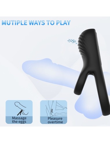 ARMONY - VIBRADOR DE ANEL DUPLO PRETO