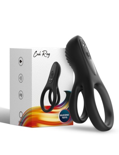 ARMONY - VIBRADOR DE ANEL DUPLO PRETO
