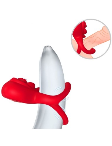 ARMONY - ANEL VIBRADOR CORAÇÃO VERMELHO