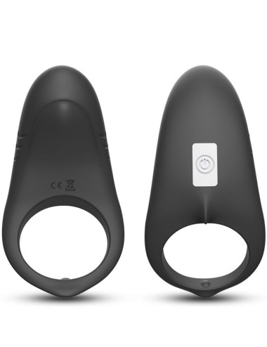 ARMONY - ANEL VIBRADOR SHARK PARA CASAIS CONTROLE REMOTO PRETO