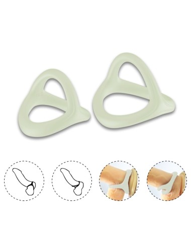 ARMONY - TRESOR ANEL DUPLO DE SILICONE LUMINOSO