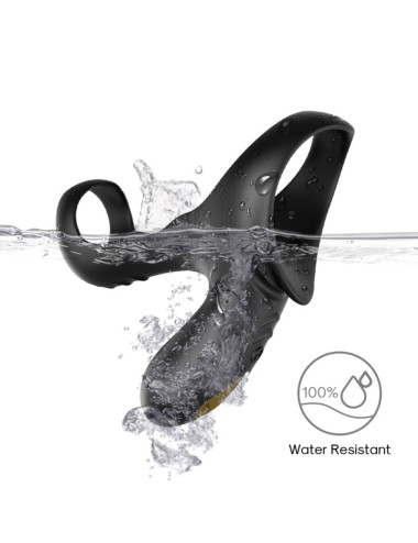 ARMONY - ANEL VIBRADOR DUPLO RANGER PARA CASAIS PRETO