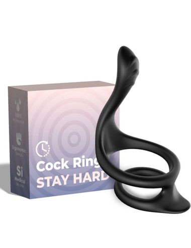 ARMONY - ANEL ANAL DUPLO TAIL PRETO