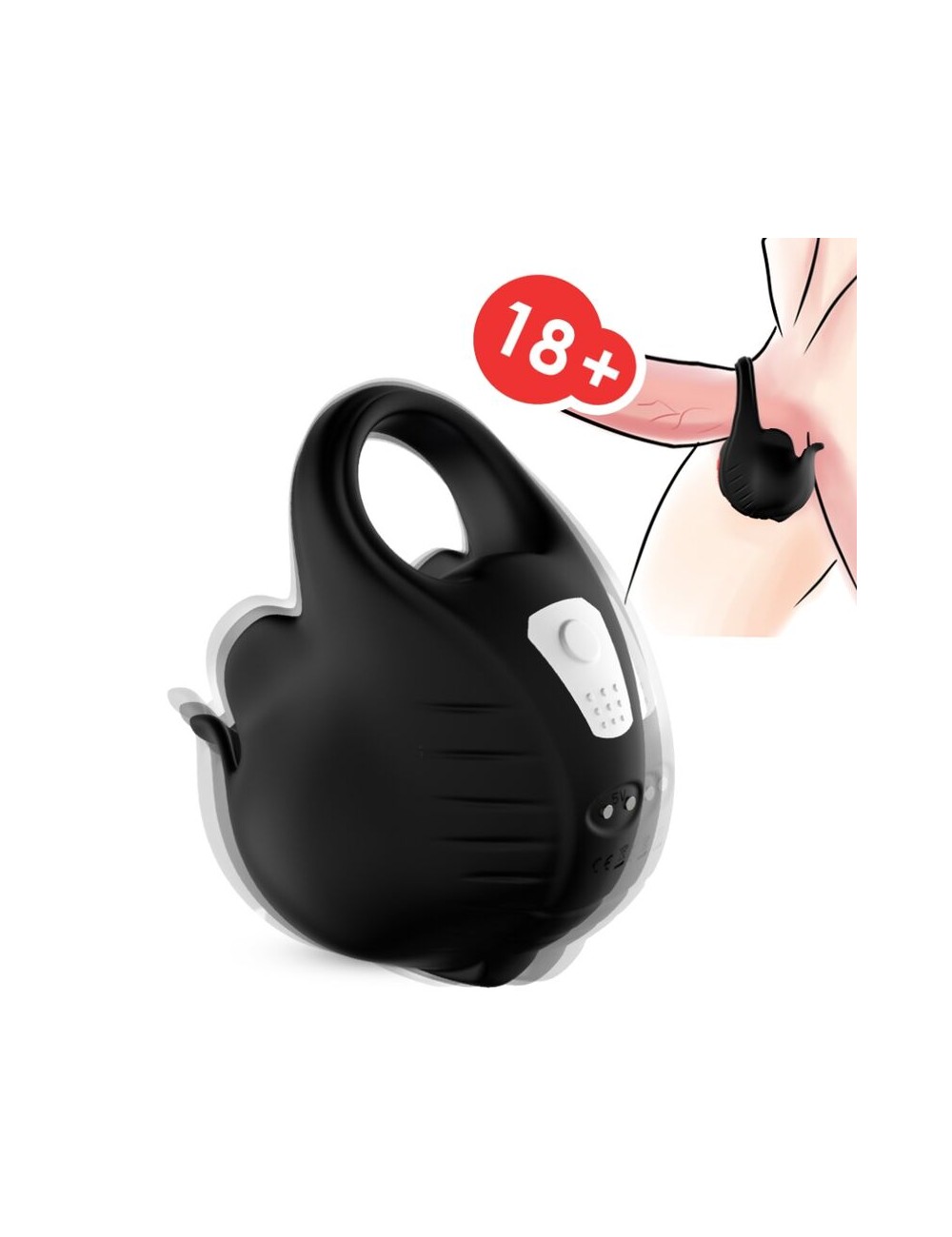 ARMONY - ANEL VIBRADOR DE COPING PRETO