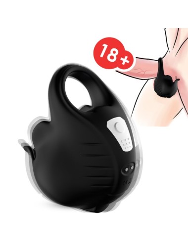 ARMONY - ANEL VIBRADOR COPING CONTROLE REMOTO PRETO