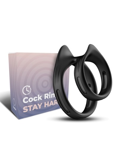 ARMONY - ANEL ELÁSTICO DUPLO DUALRING PRETO