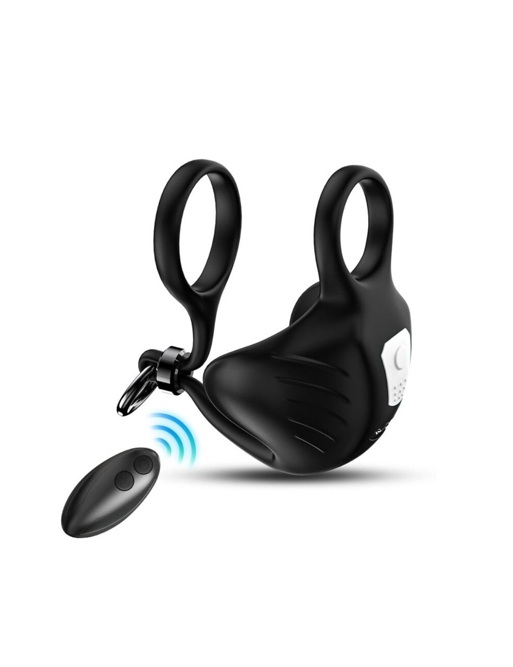 ARMONY - ANEL VIBRADOR MANTA SCROTUM CONTROLE REMOTO PRETO