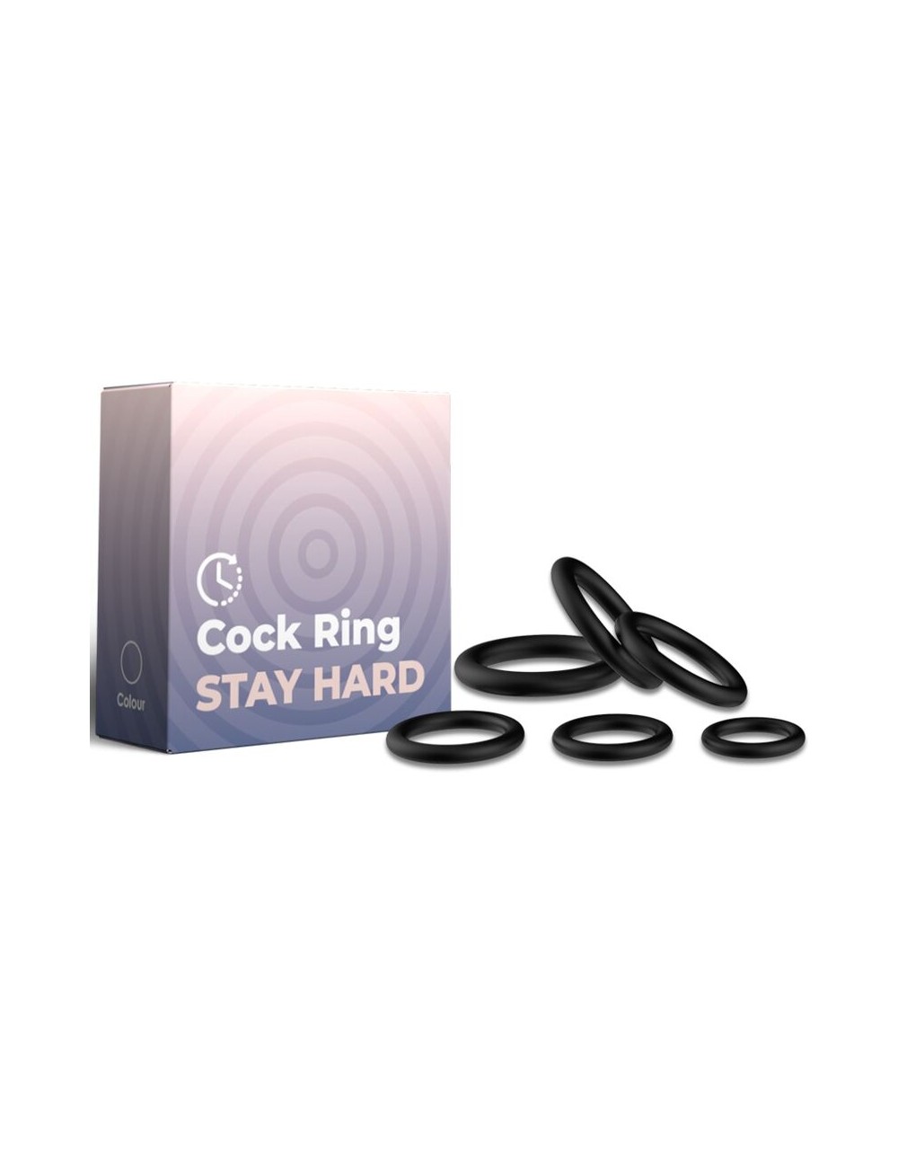 ARMONY - ANÉIS SILICONE PRETO