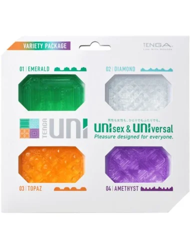 TENGA - MASTURBADOR UNI VARIETY DEDAL PACK 4 UNIDADES