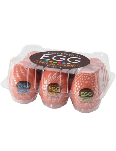 TENGA - PACOTE DE OVOS MASTURBADOR HARD BOILED 6 UNIDADES