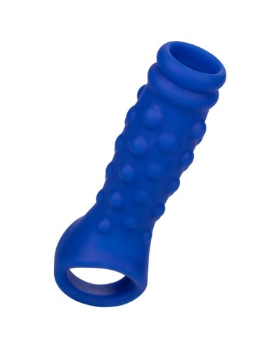 CALEXOTICS - ADMIRAL CAPA PARA PÊNIS COM FRISAS SILICONE LÍQUIDO AZUL