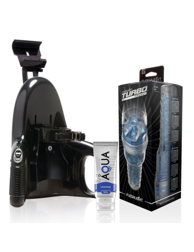 FLESHLIGHT - TURBO THRUST BLUE ICE + LANÇAMENTO UNIVERSAL + LUBRIFICANTE DE QUALIDADE AQUA 50 ML