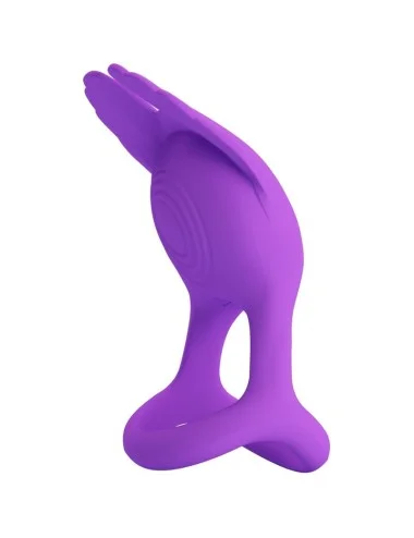 PRETTY LOVE - SILAS ANEL PARA PÊNIS VIBRANTE 7 VIBRAÕES SILICONE ROXO