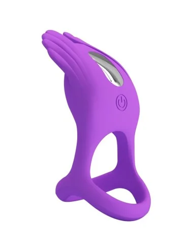 PRETTY LOVE - SILAS ANEL PARA PÊNIS VIBRANTE 7 VIBRAÕES SILICONE ROXO