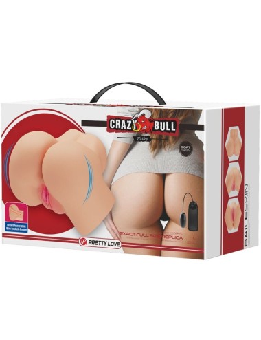 CRAZY BULL - VIBRADOR REALÍSTICO DE VAGINA E NUS HAILEY