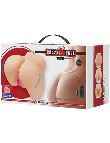CRAZY BULL - VIBRADOR REALISTA DE VAGINA E NUS MILA