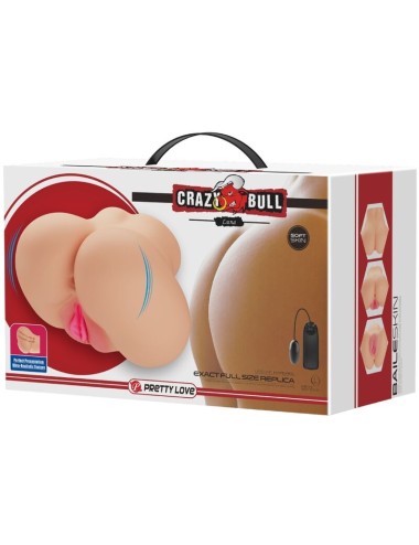 CRAZY BULL - VIBRADOR REALISTA DE VAGINA E NUS LUNA