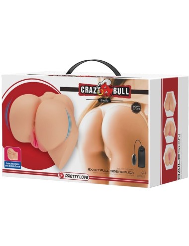 CRAZY BULL - VIBRADOR REALISTA DE VAGINA E NUS EMILIA